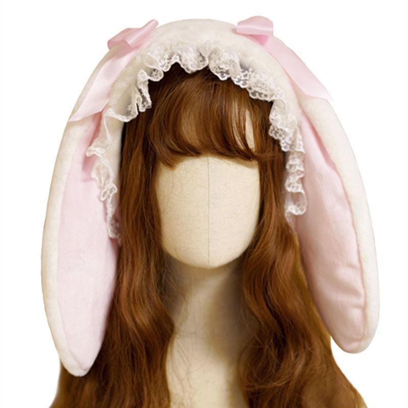 新品■送料無料■ナイルパーチ■うさ耳ヘッドドレス垂れ耳リボンうさぎイヤーマフ白 新品□送料無料□ナイルパーチ□うさ耳ヘッドドレス垂れ耳リボン