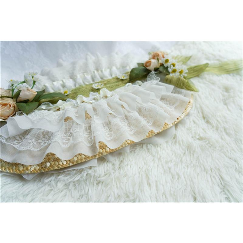 ロリータ ヘッドドレス ボンネット 帽子 花 コサージュ ヘッド