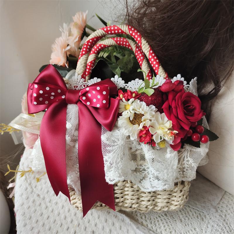 ロリータ バッグ バスケット ロリータコーデ コスプレ