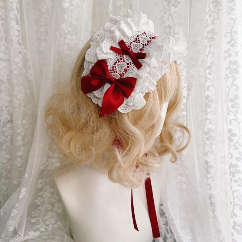 ヘアアクセサリー ヘッドドレス ゴスロリ ゴシック ロリータ 黒ロリ