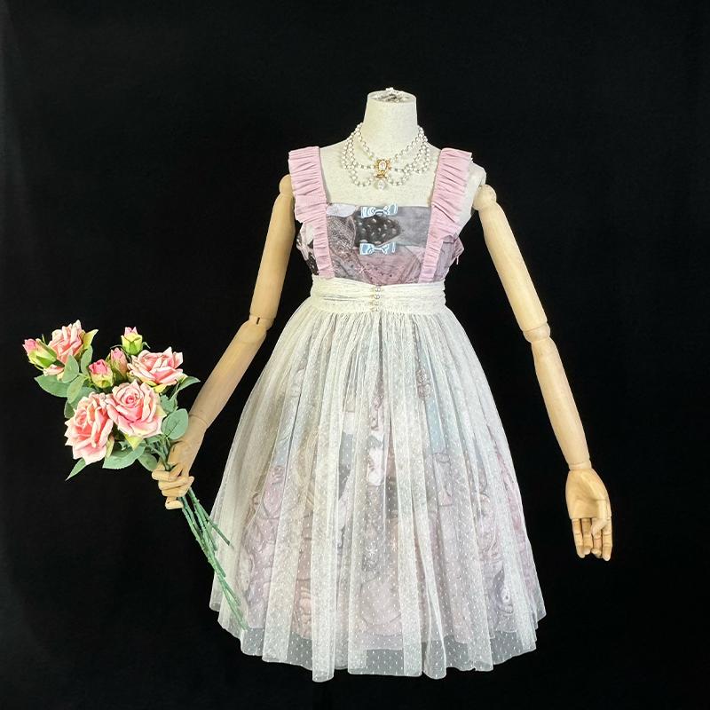 ロリータ オーバースカート スカートカバー エプロンスカート