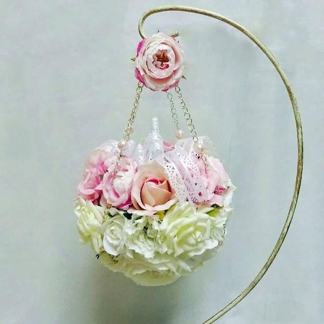 造花・アートフラワー　薔薇の兼用バッグブーケ