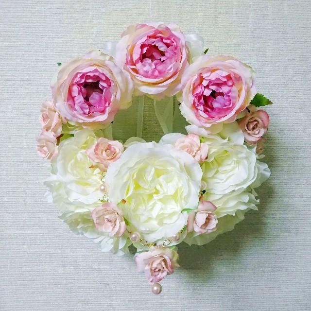 造花・アートフラワー　薔薇の兼用リースブーケ