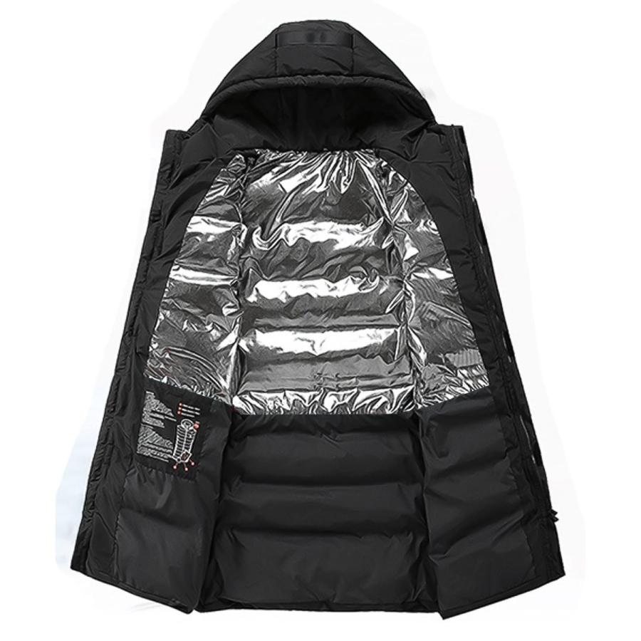 ブリーフィング ダウンベンチコート　ブラック　ヒート温度調節 ダウンコート 電熱ダウンコート ヒートベスト ダウン パーカー ベンチ