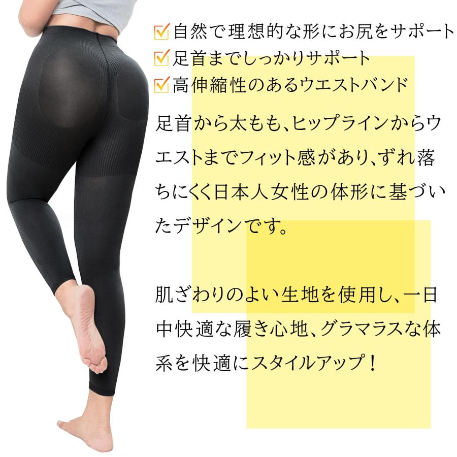 着圧レギンス 3枚セット 大きいサイズ ヒップアップ むくみ レディース