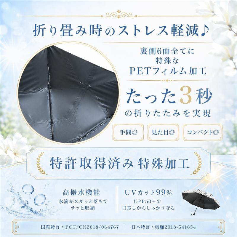 ティファニースタジオコレクション SATTO コラボ 折りたたみ傘 日傘