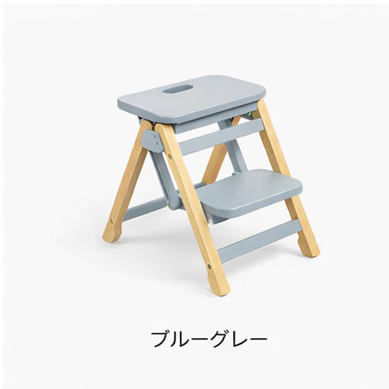 マジカルステップ2 踏み台 子供 折りたたみ式 30cm キッズステップ 2段 折り畳み 脚立 小型 おしゃれ 木製 踏台 こども 洗面所 台 手洗い台 子供用踏み台の画像