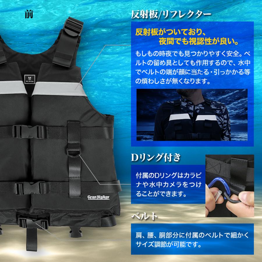 スノーケリングベスト 大人 シュノーケル ライフジャケット スノーケル シュノーケリング フローティングベスト ライフジャケット グランウォーカー アリスモール 通販 Paypayモール