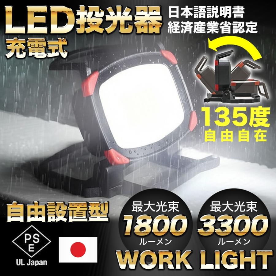 作業灯 led 充電式 日本メーカー ワークライト ポータブルLEDライト