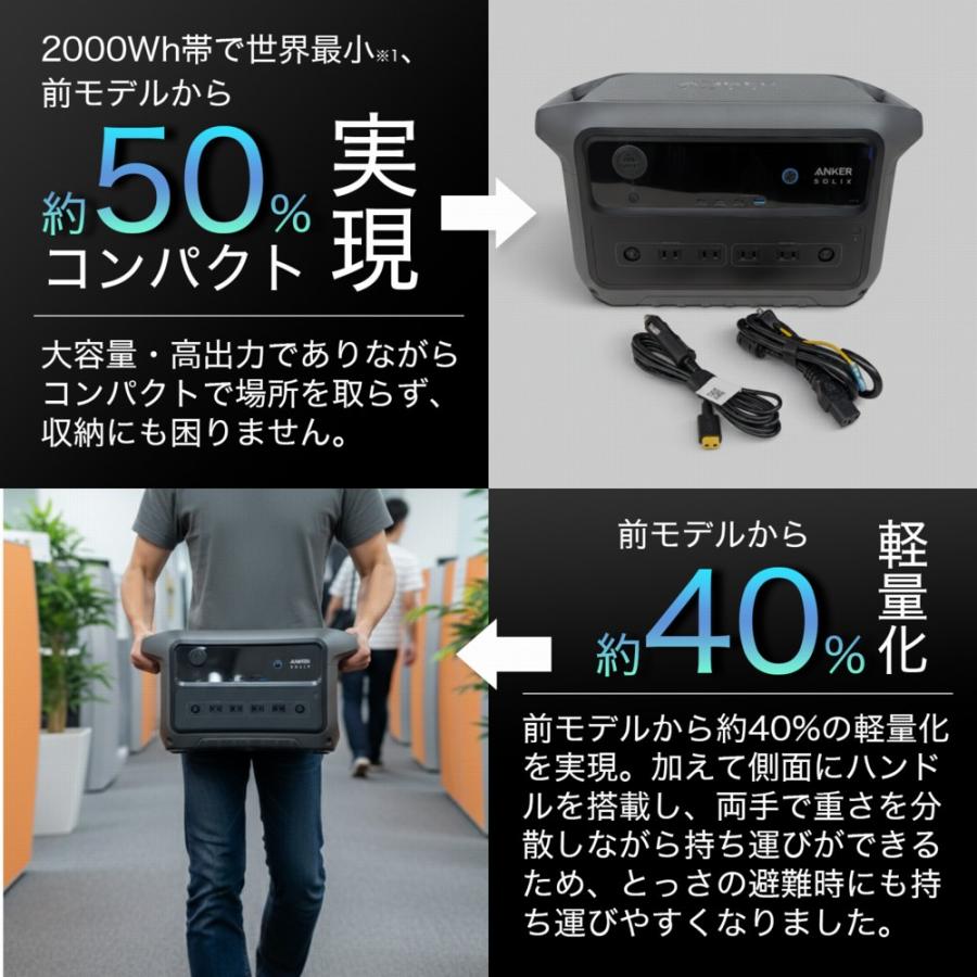 Anker（アンカー） 18ヶ月保証 Anker Solix C2000 Gen 2 Portable