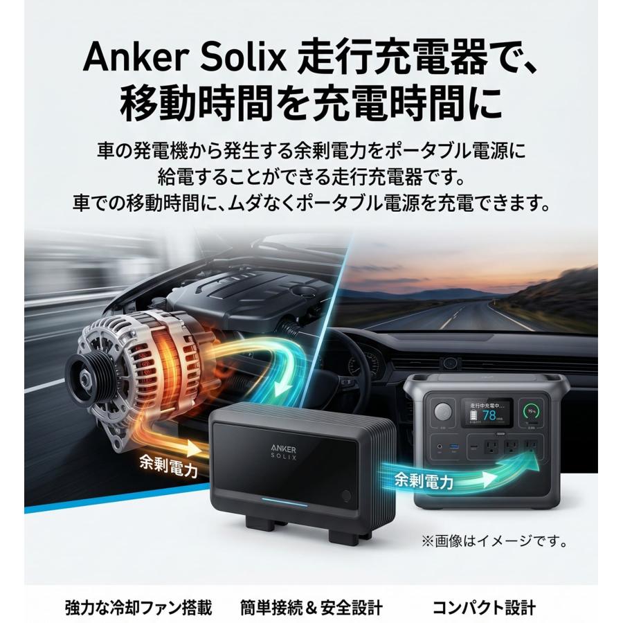 Anker AS2001A1 Solix オルタネーターチャージャー アンカー 走行充電