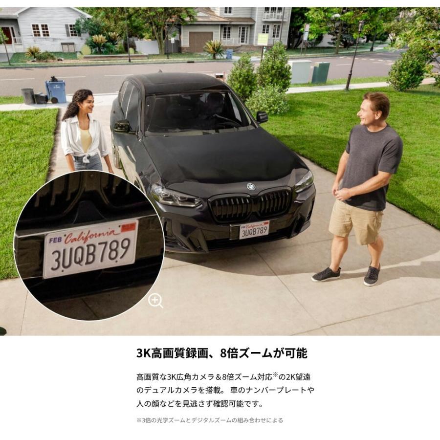 18ヶ月保証 即納 Anker T8170521 防犯カメラ 屋外 ソーラー 小型