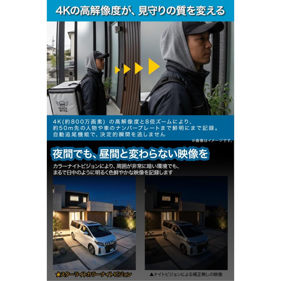 18ヶ月保証 Eufy eufyCam S4 固定式 追尾式 2-in-1 4K 防犯カメラ