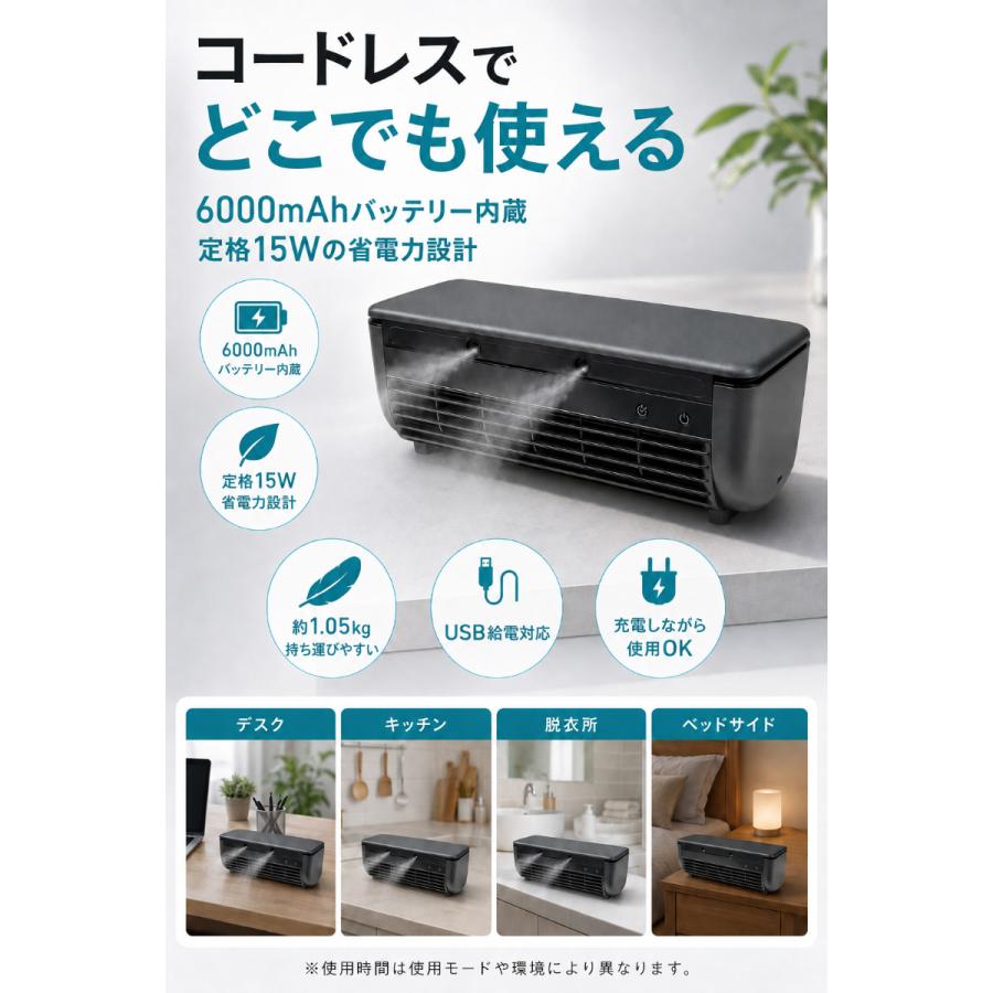 【訳あり】ポータブルエアコン ミニクーラー 工事不要 急速冷却モード 充電式 1位獲得 2026最新モデル 冷却プレート 搭載 ミスト ミニクーラー 空調