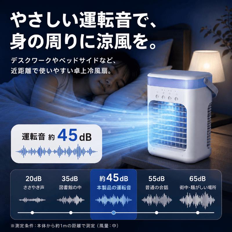 卓上冷風機 USB給電式 ミスト ミニクーラー 空調 クーラー ポータブル