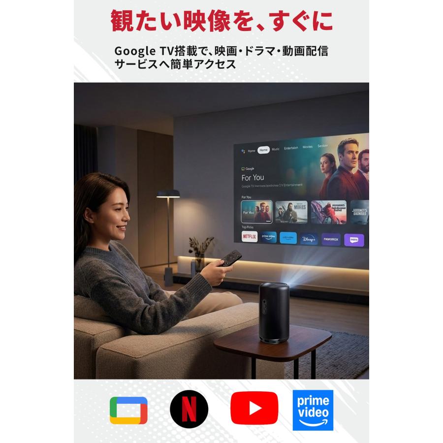 Anker Nebula Capsule 3 モバイルプロジェクター D2425N11 ブラック