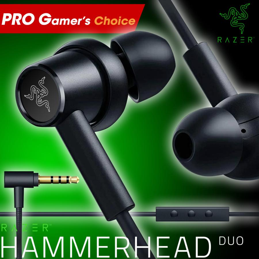 ゲーミングイヤホン Razer hammerhead duo ミュートボタン付き ゲーミングイヤホン Razer hammerhead duo ミュートボタン付き