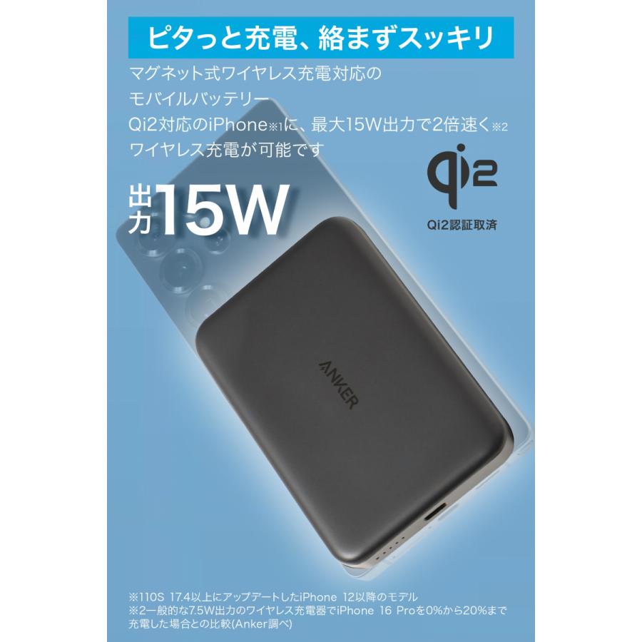 Anker（アンカー） 18ヵ月保証 A1664 Anker MagGo Power Bank 10000mAh
