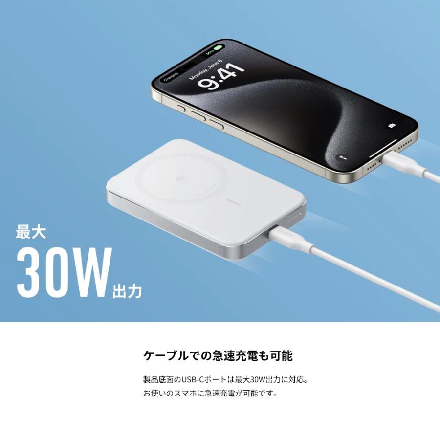 Anker（アンカー） 18ヵ月保証 A1664 Anker MagGo Power Bank 10000mAh