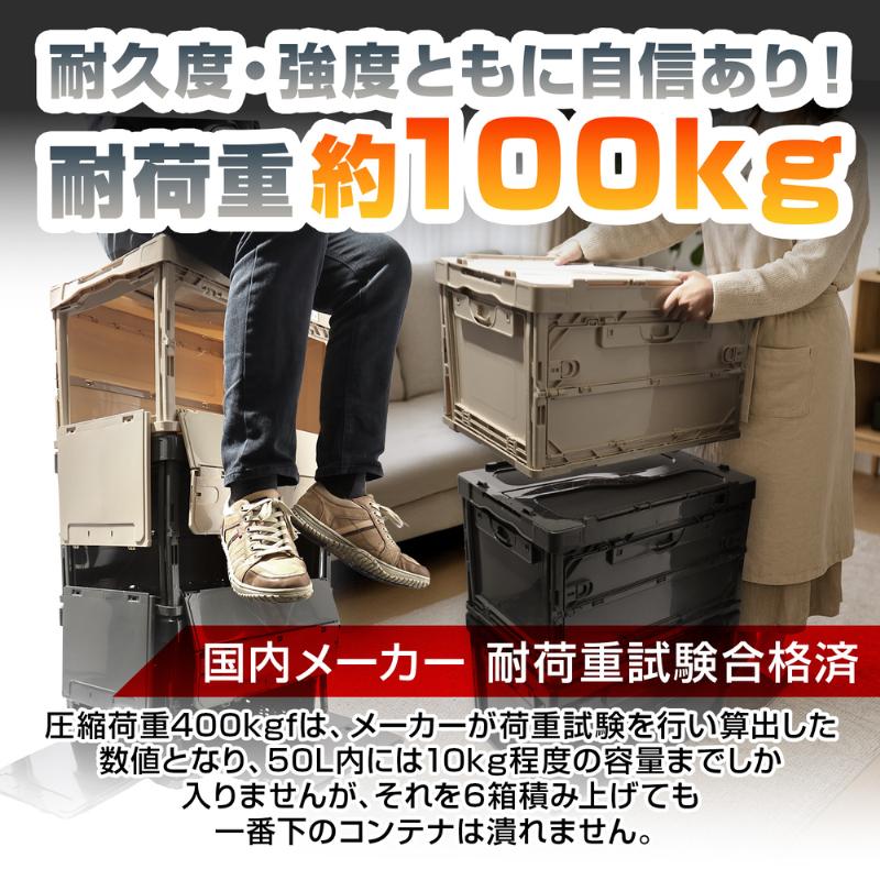 サンコー 3個セット 日本製 折りたたみ コンテナボックス 軽量型 窓
