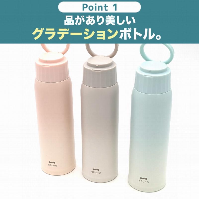 BRUNO（ブルーノ） 名入れ マグボトル 超軽量 水筒 480ml 軽量