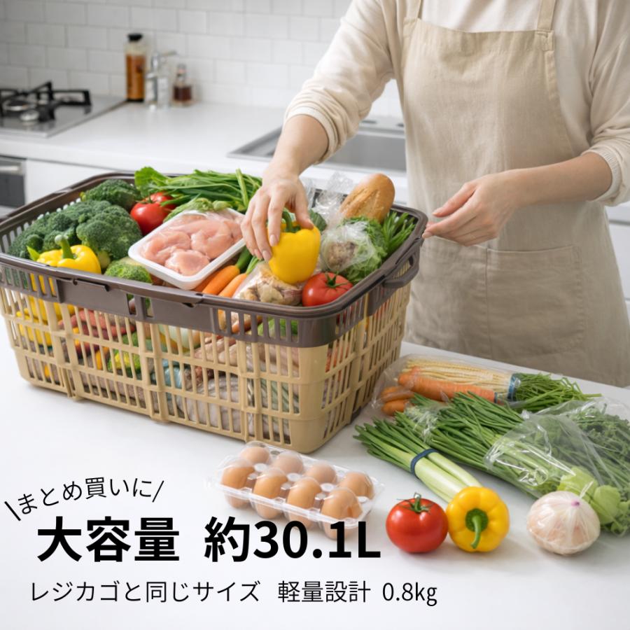 サンコー 日本製 たためるレジカゴ 買い物カゴ バスケット カゴ