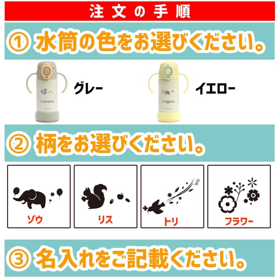 ピーコック魔法瓶工業 名入れ ピーコック ベビーストローマグ 350ml