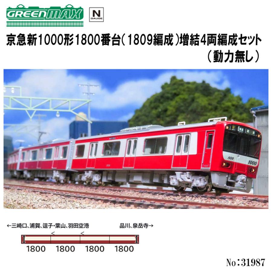 グリーンマックス（GREENMAX） No:31987 京急新1000形1800番台（車番