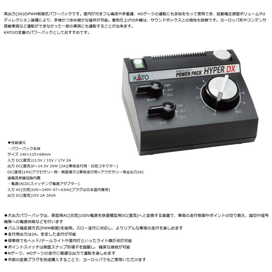 カトー No:22-017 KATO パワーパック ハイパーDX 鉄道模型 N カトー No:22-017 KATO パワーパック ハイパーDX 鉄道模型 N