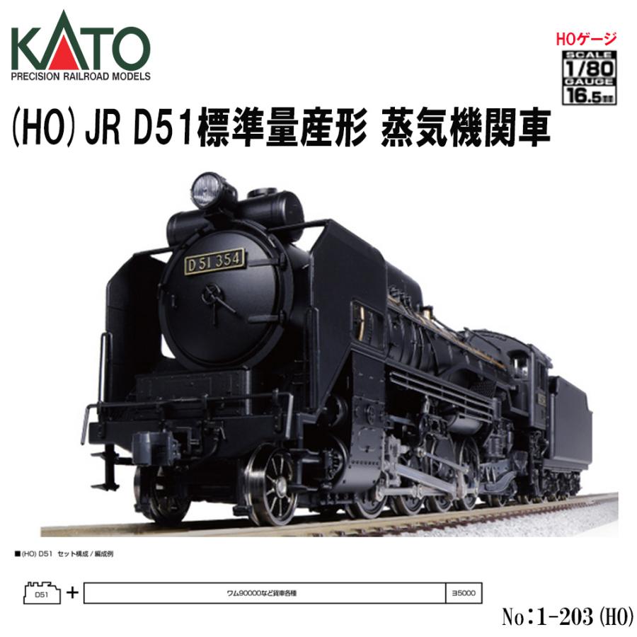 カトー 【セット販売】No:1-203 &No:7-104 KATO (HO) JR D51 カトー 【セット販売】No:1-203 &No:7-104 KATO (HO) JR D51