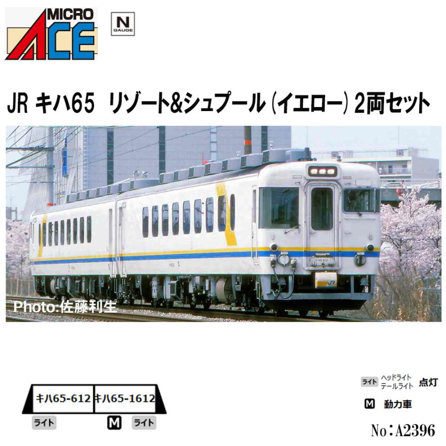 マイクロエース No:A2396 JR キハ65 リゾート&シュプール マイクロエース No:A2396 JR キハ65 リゾート&シュプール