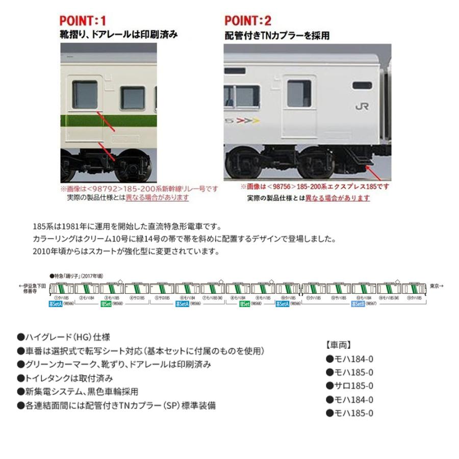 トミックス No:98568 TOMIX 185-0系特急電車(踊り子・強化型 トミックス No:98568 TOMIX 185-0系特急電車(踊り子・強化型