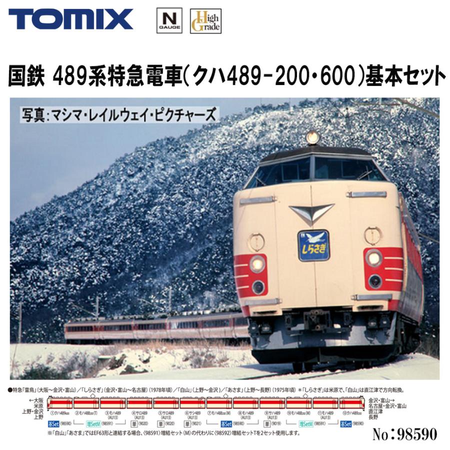 トミックス No:98590 TOMIX 国鉄 489系特急電車(クハ489-200 トミックス No:98590 TOMIX 国鉄 489系特急電車(クハ489-200