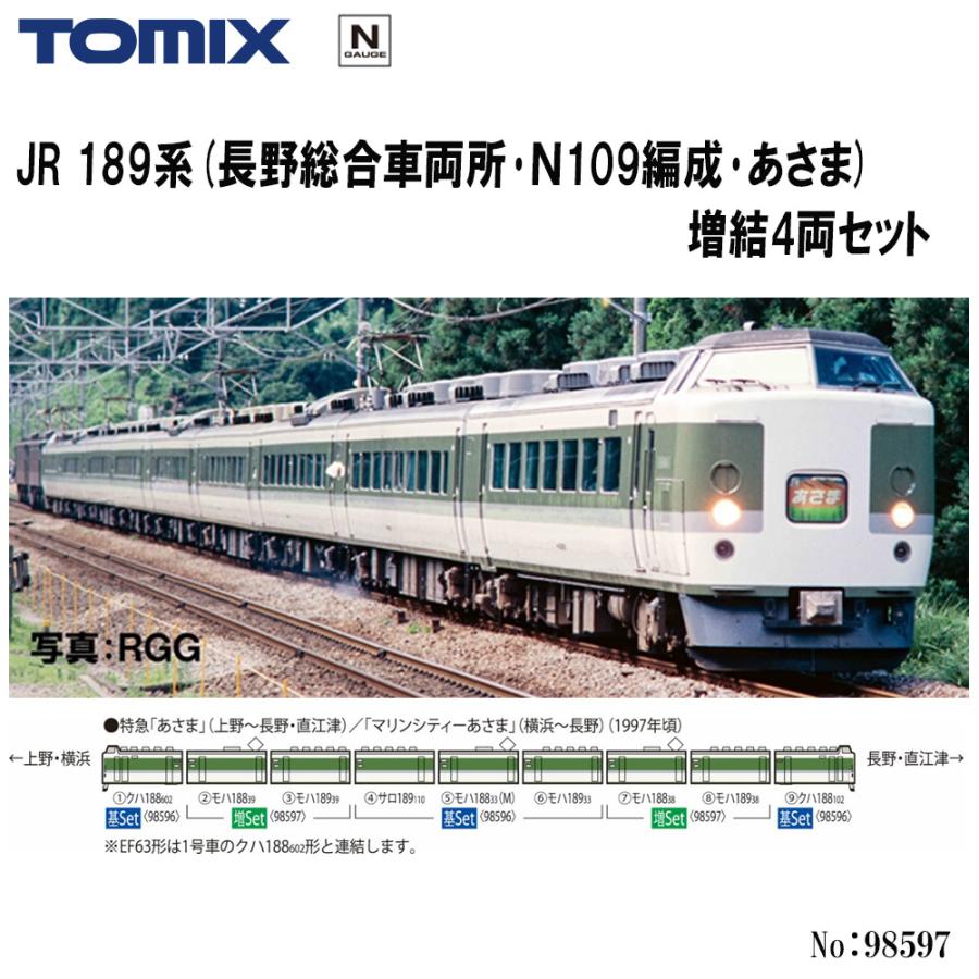 トミックス No:98597 TOMIX JR 189系(長野総合車両所・N109編成 トミックス No:98597 TOMIX JR 189系(長野総合車両所・N109編成