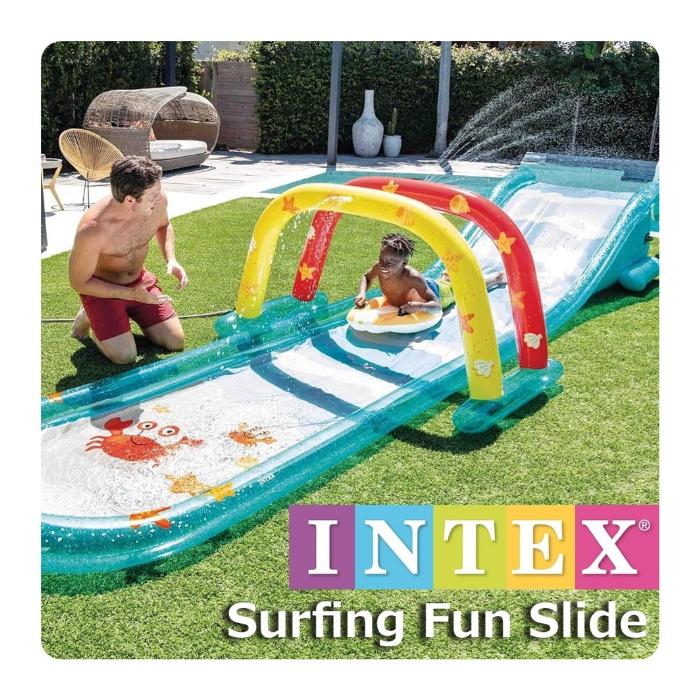 サーフィンスライド　インテックス　57469　夏　プール INTEX プール ウォータースライド 333×206×117cm 58849