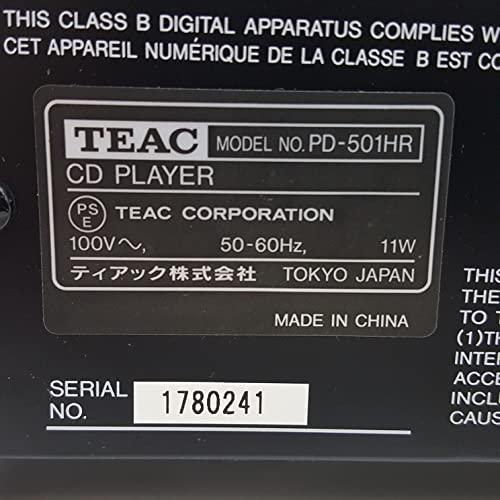 90%OFF!】【90%OFF!】TEAC Reference 501 CDプレーヤー DSD PCM