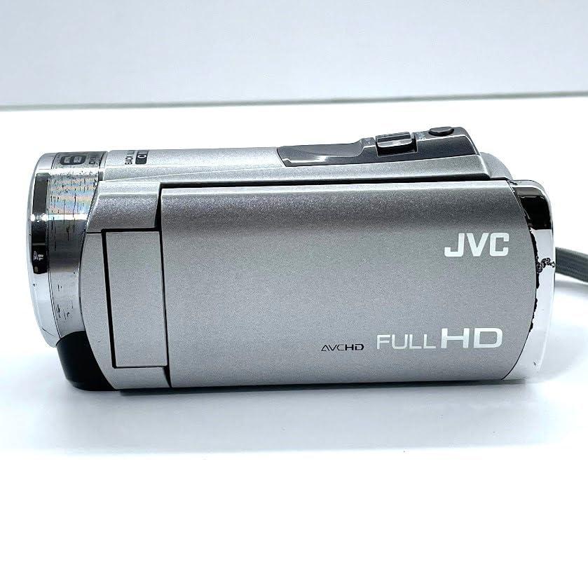 値下げ可 JVC KENWOOD ビデオカメラ Everio 内蔵メモリー8GB シルバー GZ-E380-S