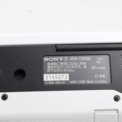 新品/在庫あり ソニー ビデオカメラ Handycam HDR-CX680 ホワイト 内蔵メモリー64GB 光学ズーム30倍 HDR-CX680 W