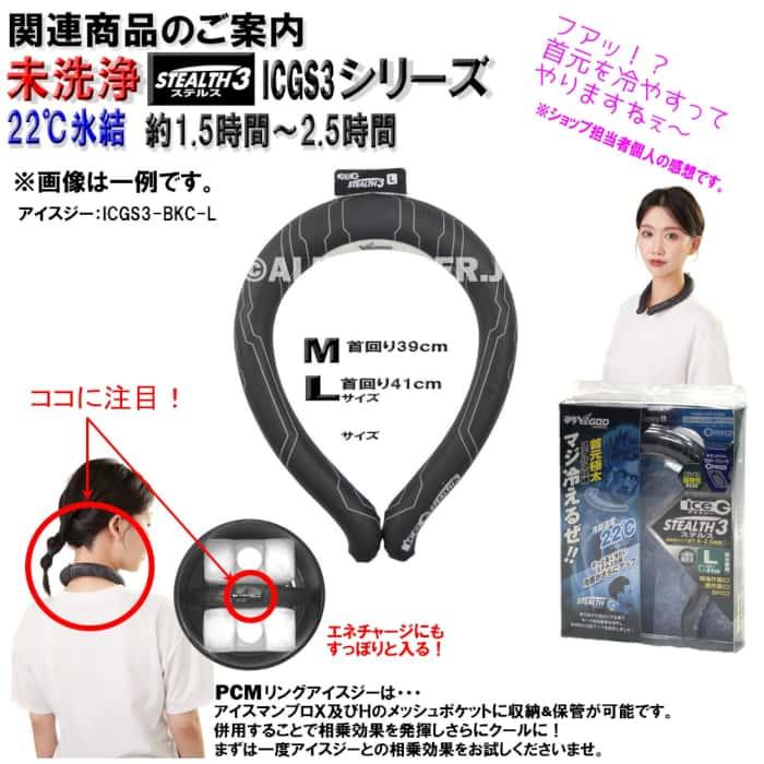 保冷剤合計4個 ICMPA-BLV-SET アイスマン プロエアー ブラック + 保冷剤 山真 |  | 09