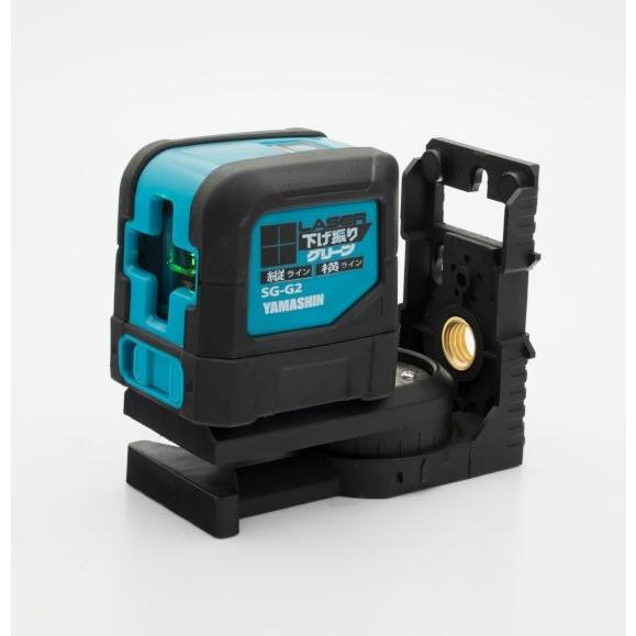 送料無料 メーカー保証 山真 ヤマシン SG-G2+SG-ADセット レーザー下げ振り グリーン 本体+下げ振りアダプター |  | 01