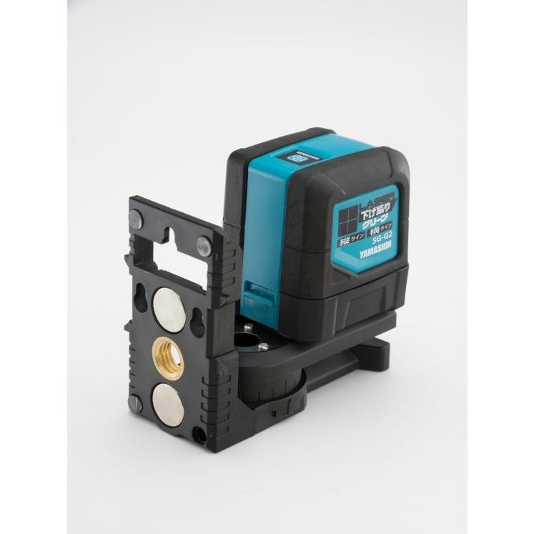 送料無料 メーカー保証 山真 ヤマシン SG-G2+SG-ADセット レーザー下げ振り グリーン 本体+下げ振りアダプター |  | 02