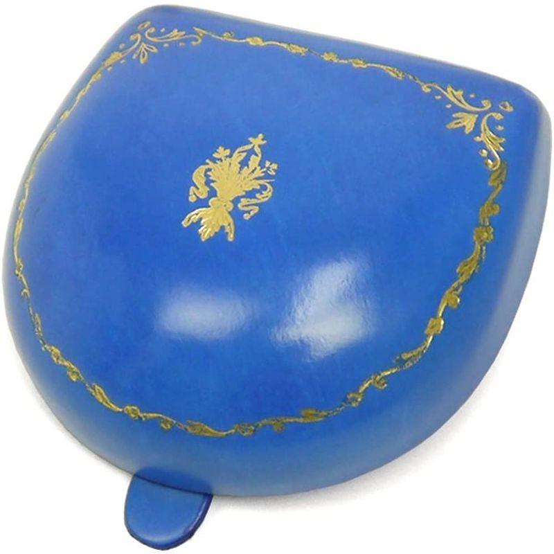 peroni (ペローニ) イタリア製 本革 馬蹄型コインケース シームレスレザー小銭入れ 金箔押し 紋章入り (ライトブルー) ペローニ イタリア製 本革 馬蹄型コインケース シームレスレザー小銭入れ 金箔押し 紋章入り ライトブルー