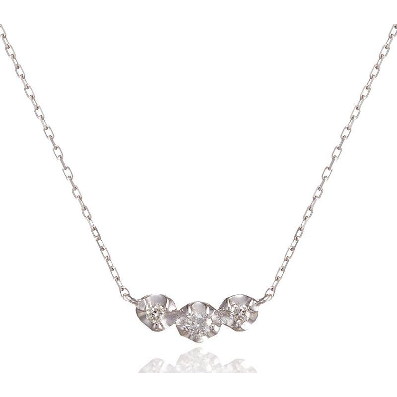 ブルーム BLOOM K10 ホワイトゴールド ダイヤモンド ネックレス 0344-1474-0016-0000 BLOOM K10 ホワイトゴールド ダイヤモンド ネックレス 3cm
