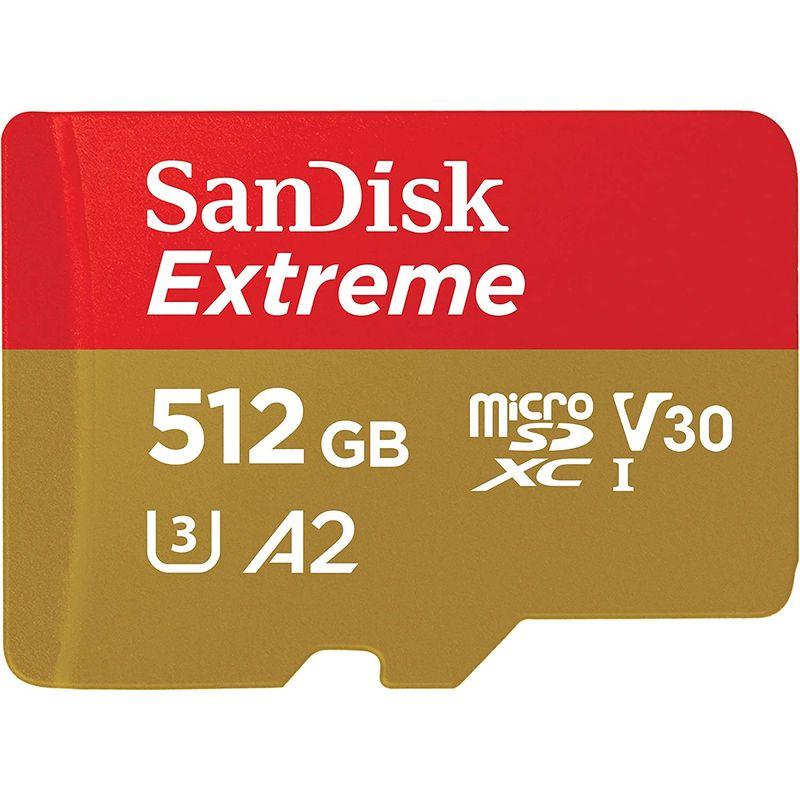 正規通販】【正規通販】SanDisk MicroSDXC UHS-I カード 512GB Extreme 超高速タイプ（読込最大190MB S  書込最大130MB ビデオカメラ