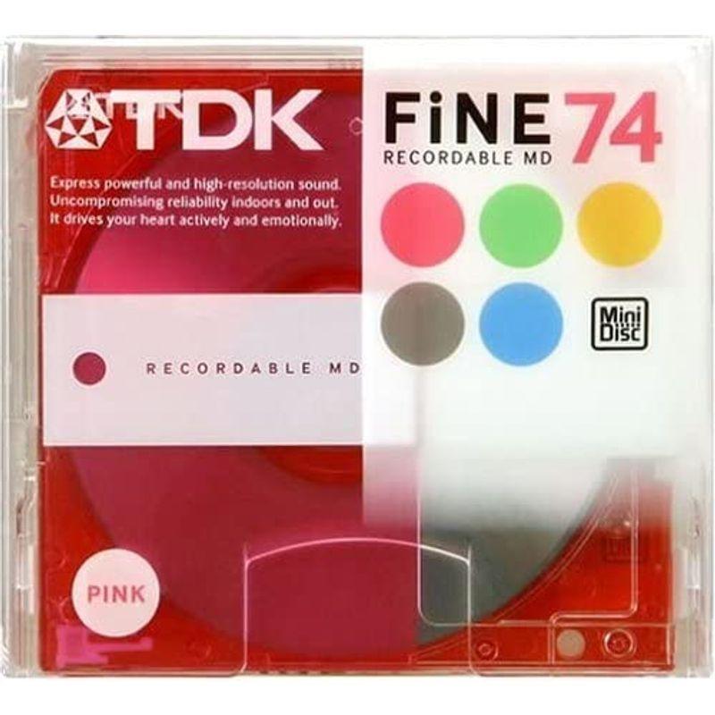 78％以上節約TDK MD〈FINE〉74分 ピンク MD-FN74PKA ポータブル