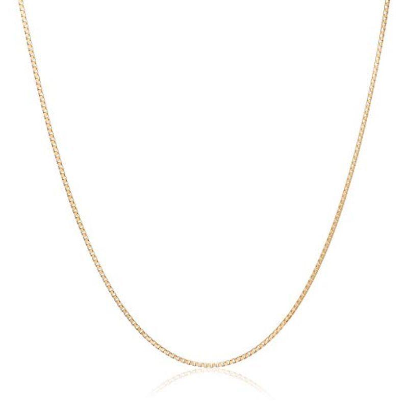 エムジェイピー MJP 18金 スライド式ベネチアンチェーンネックレス 幅約0.8ｍｍ/長さ約45ｃｍ 日本製 MNC002