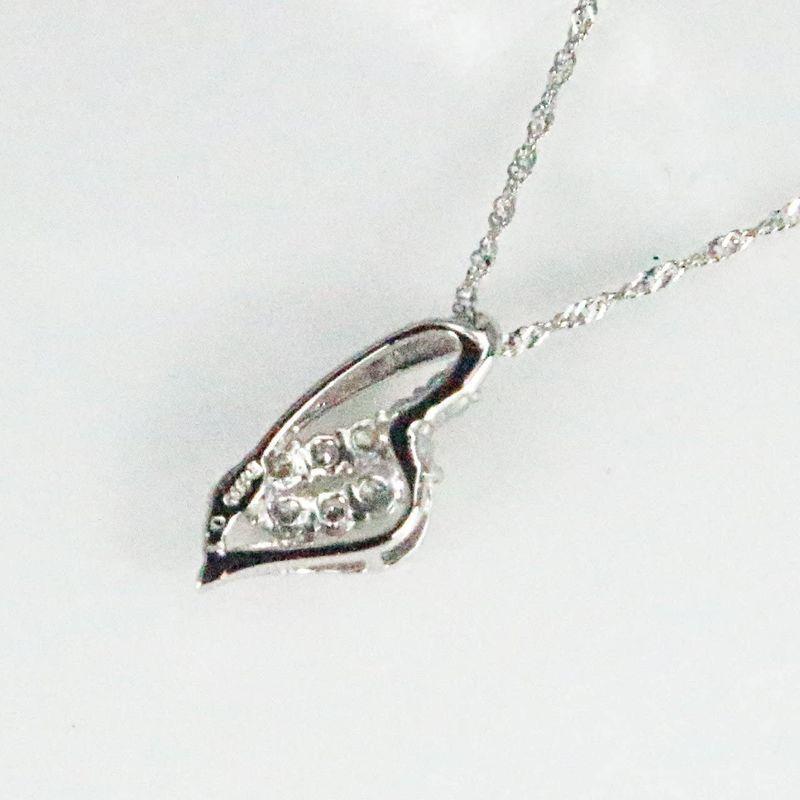 KASHIMAプラチナ900 0.1ct ダイヤモンド 10ストーン ペンダント ネックレス 1ct ダイヤモンド 10ストーン ペンダント ネックレス