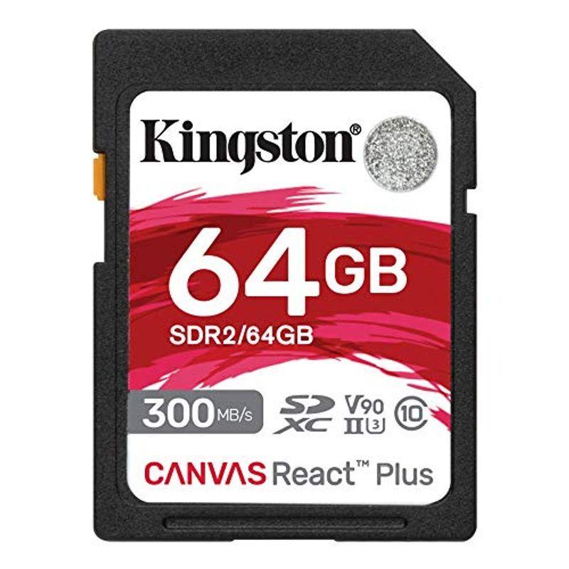 キングストン SDXCカード 64GB 最大300MB s UHS-II V90 4K 8K UHS-IIカードリーダー付属 Canvas