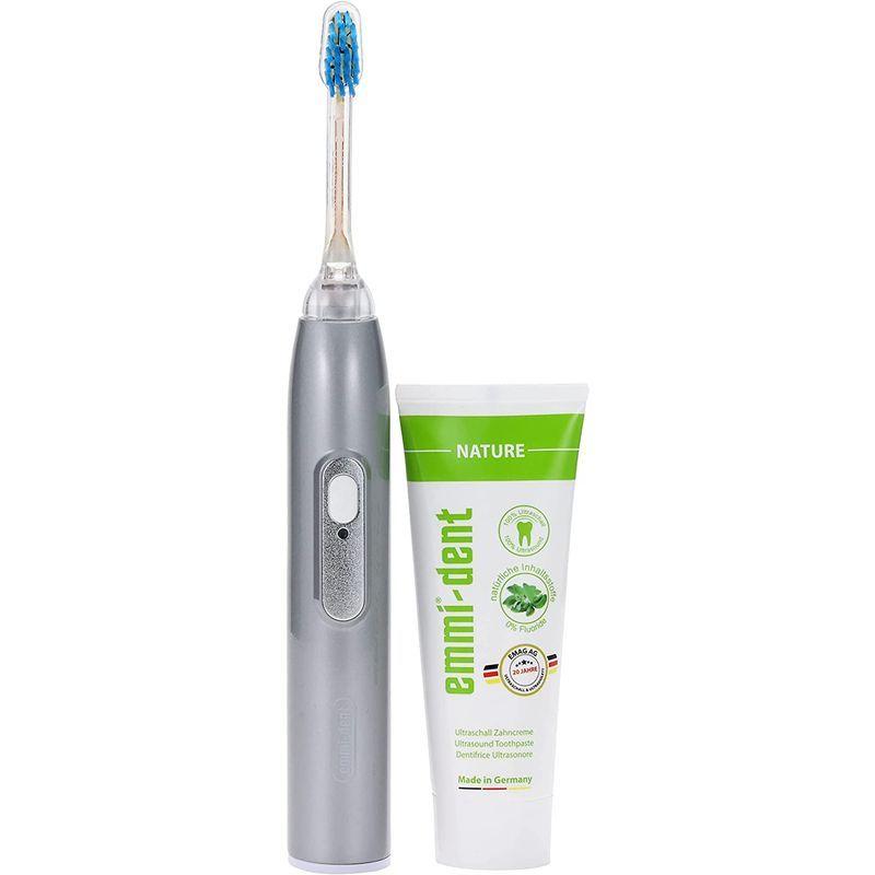 エミデント 超音波電動ハブラシ スターターセット シルバー 超音波電動ハブラシ スターターセット シルバー