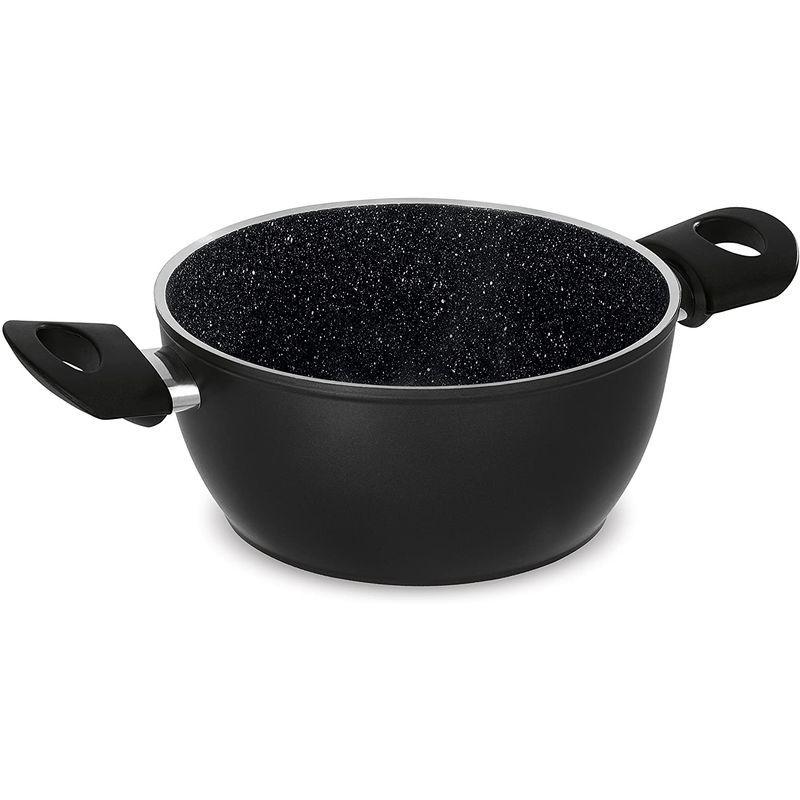 Barazzoni(バラゾーニ) 両手鍋 ブラック ?20×H9.5cm キャセロール